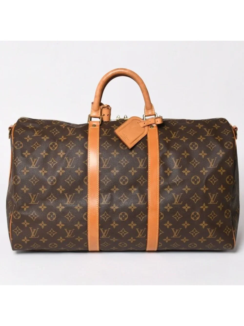 Louis Vuitton Keepall Bandouliere 50 Boston Bag Monogram Vachetta Leather